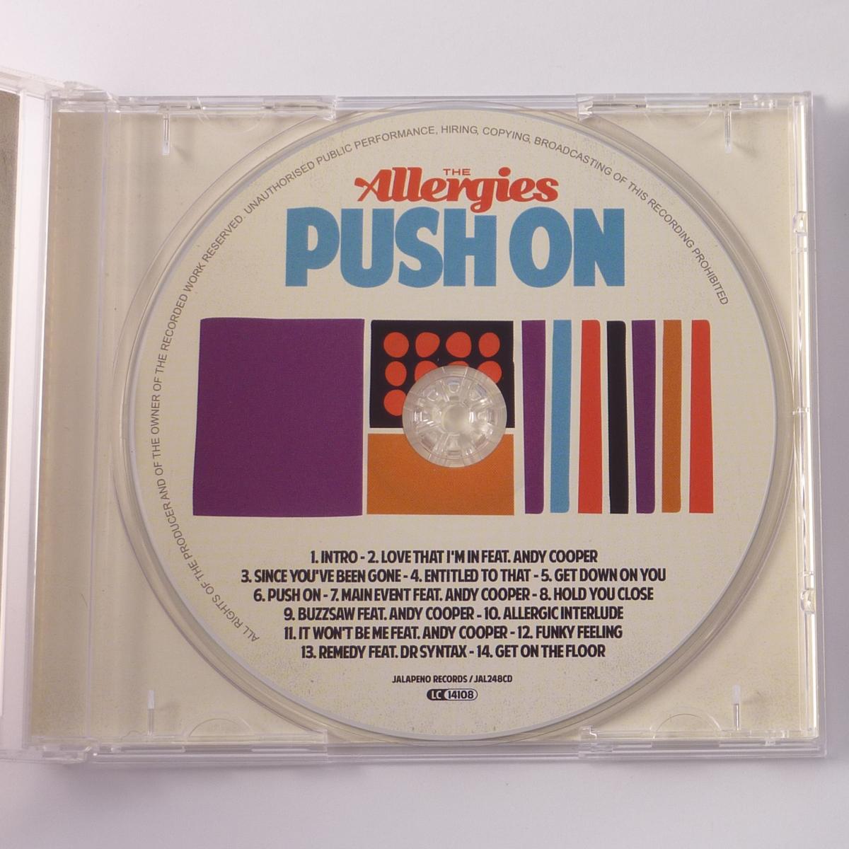 The Allergies Push On CD Album