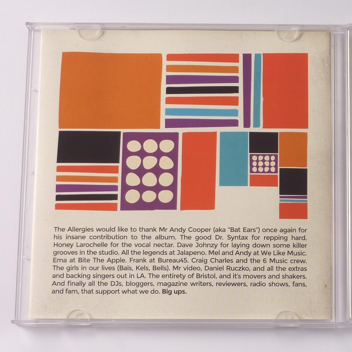 The Allergies Push On CD Album