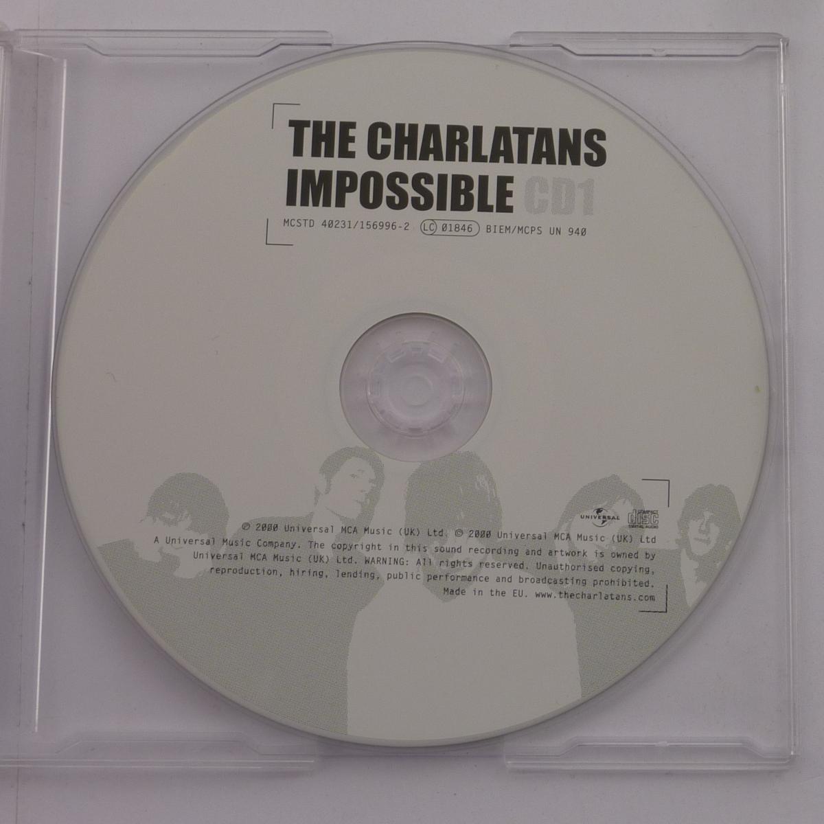 The Charlatans Impossible CD Single CD1 PMDC pressing