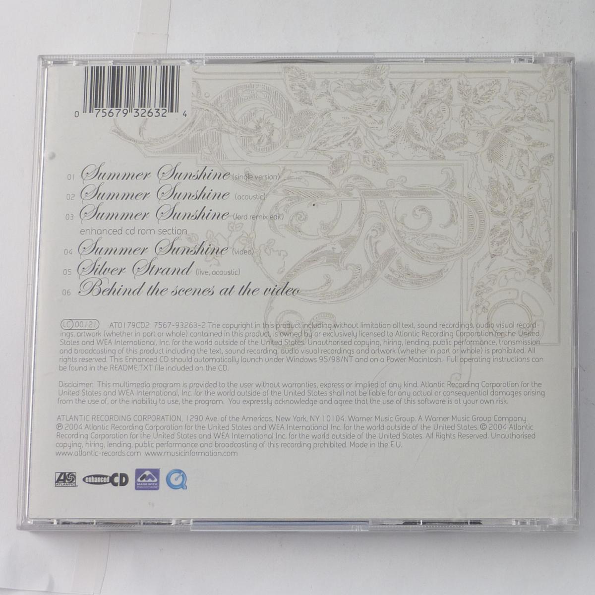 The Corrs Summer Sunshine CD Single Enhanced CD2