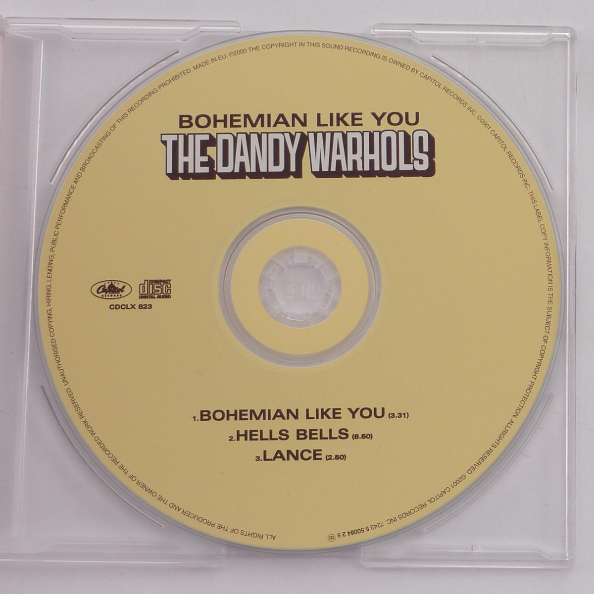 The Dandy Warhols Bohemian Like You CD Single Reissue