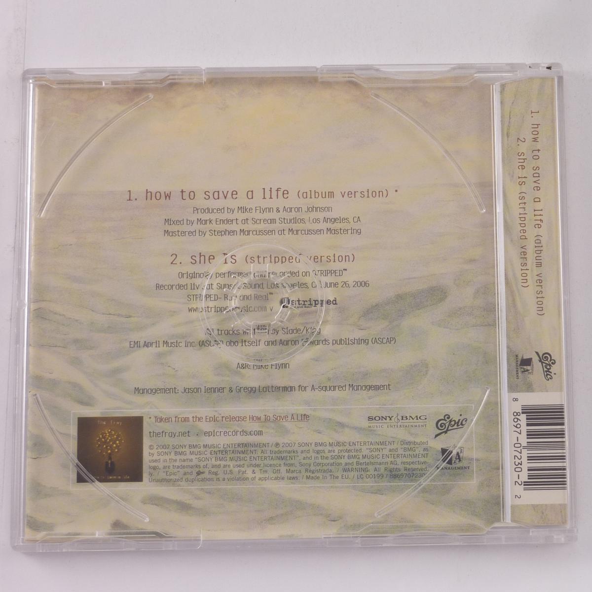 The Fray How To Save A Life CD Single Enhanced