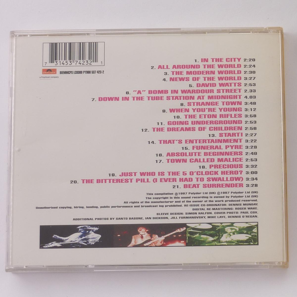 The Jam The Very Best Of The Jam CD Compilation Reissue