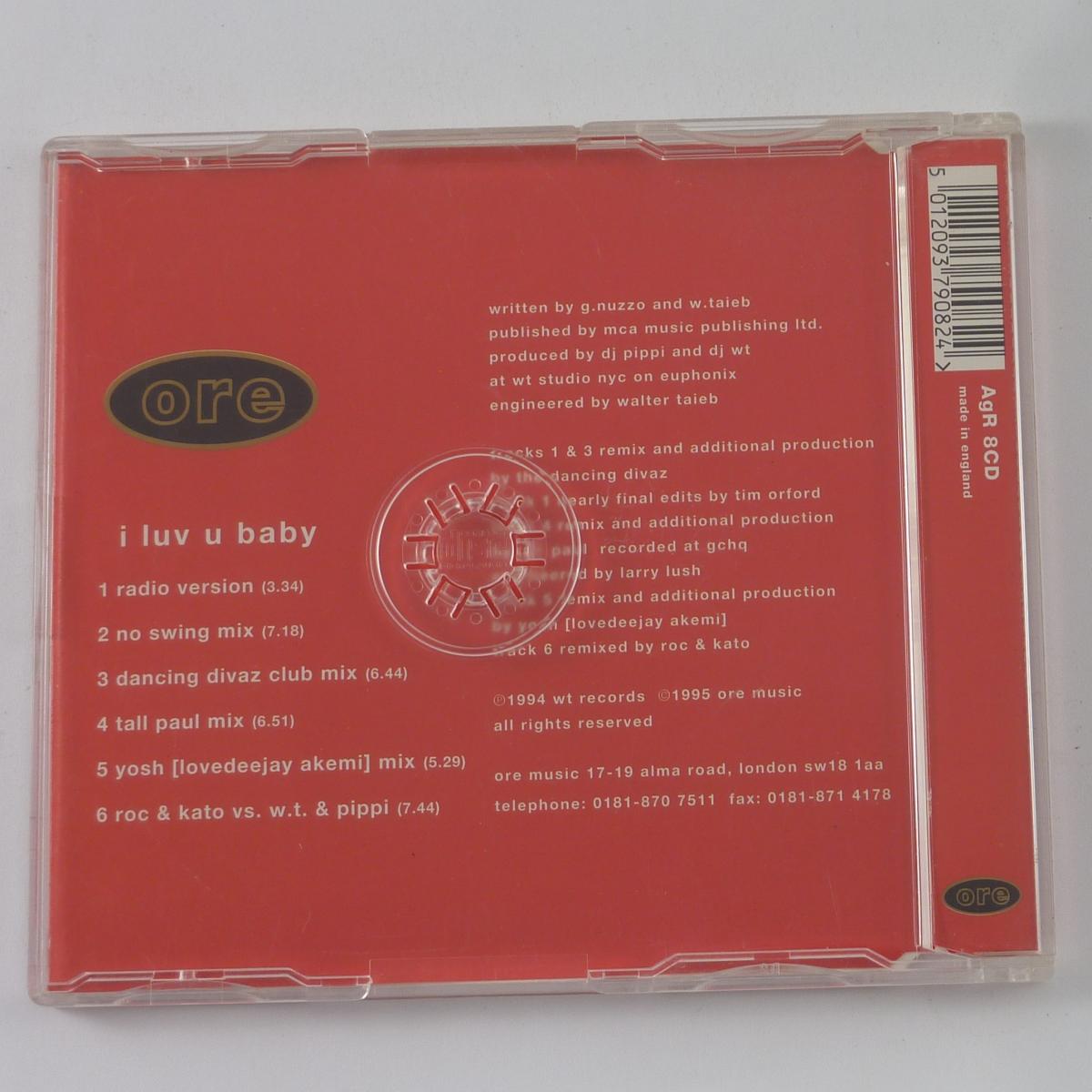 The Original I Luv U Baby CD Single