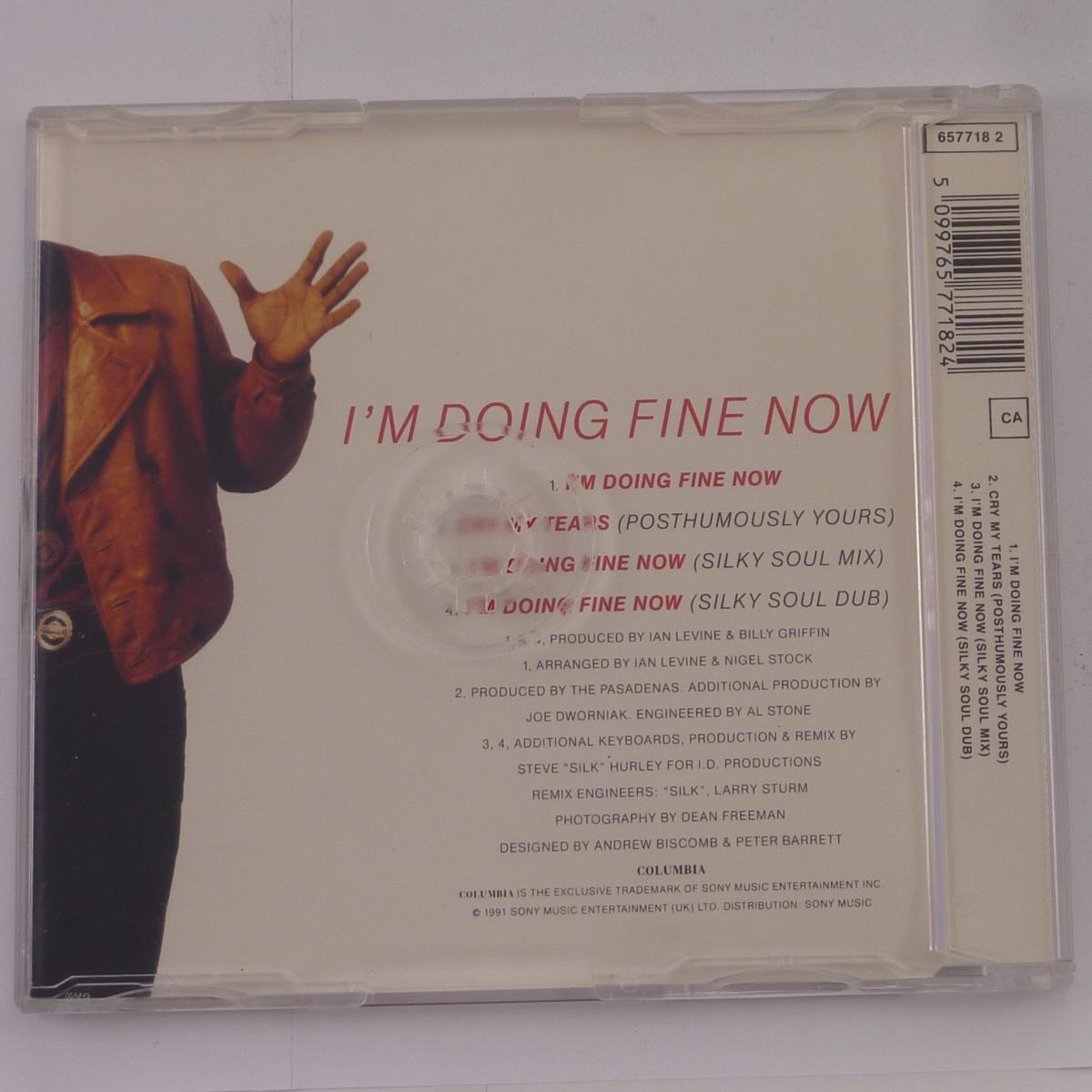 The Pasadenas I'm Doing Fine Now CD Single