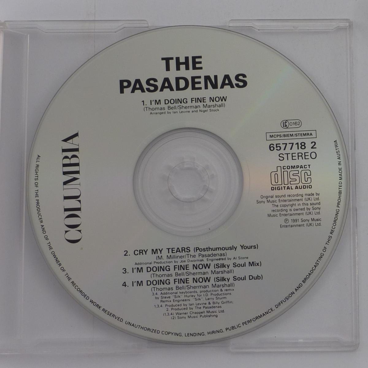 The Pasadenas I'm Doing Fine Now CD Single