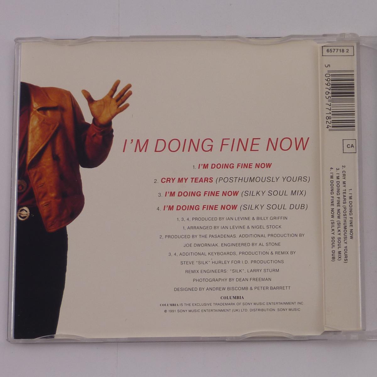 The Pasadenas I'm Doing Fine Now CD Single