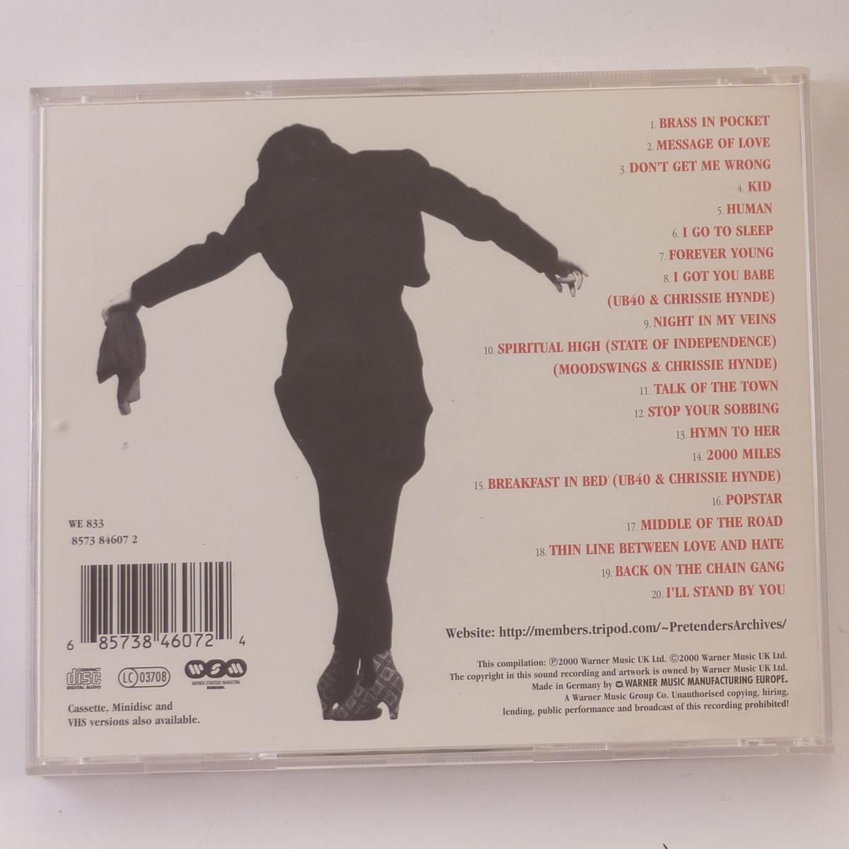 The Pretenders Greatest Hits CD Album Compilation