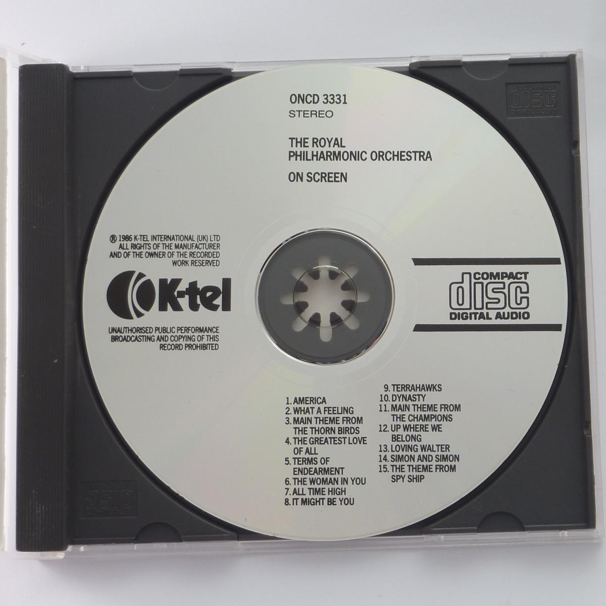 The Royal Philharmonic Orchestra On Screen CD Album