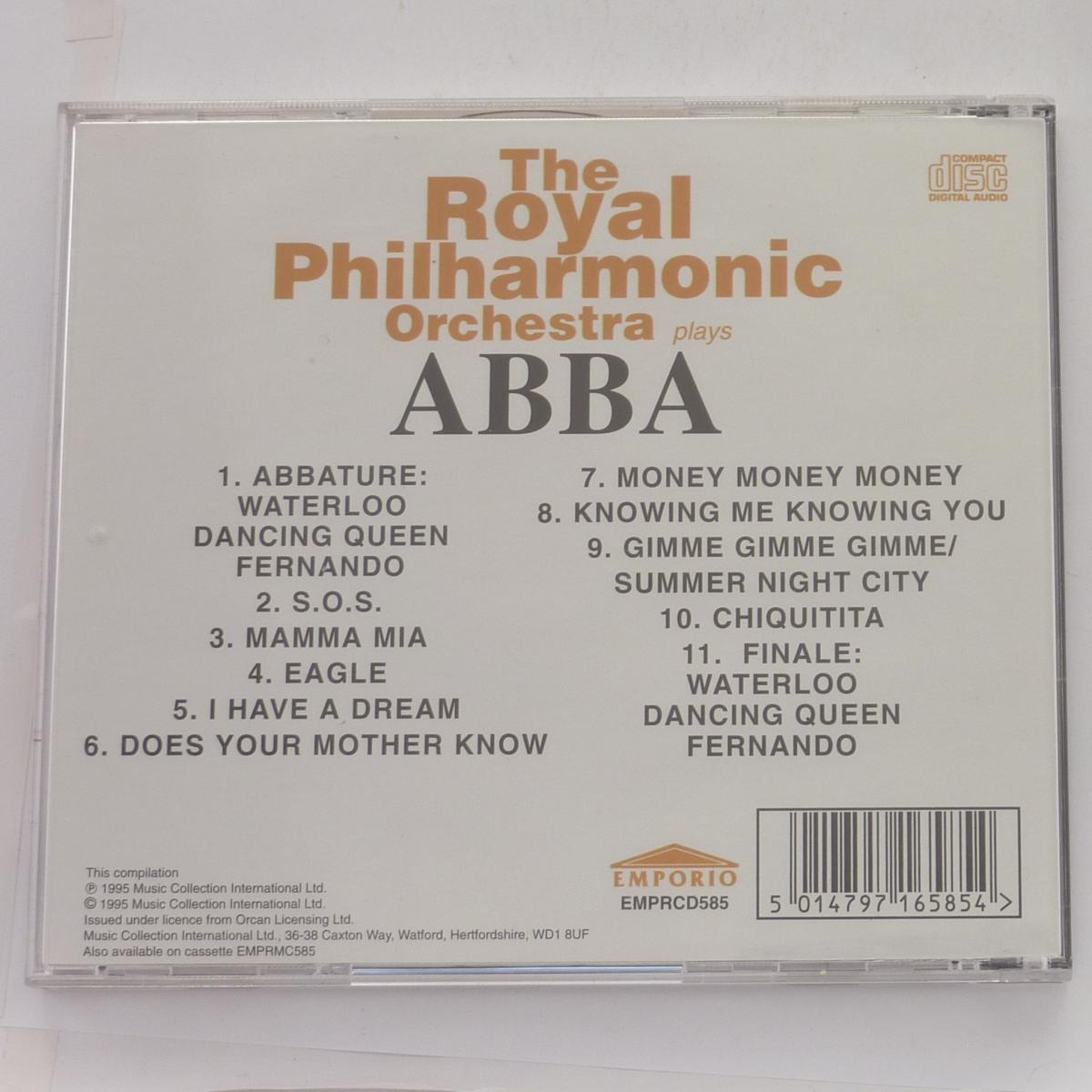 The Royal Philharmonic Orchestra Plays ABBA CD Album Compilation