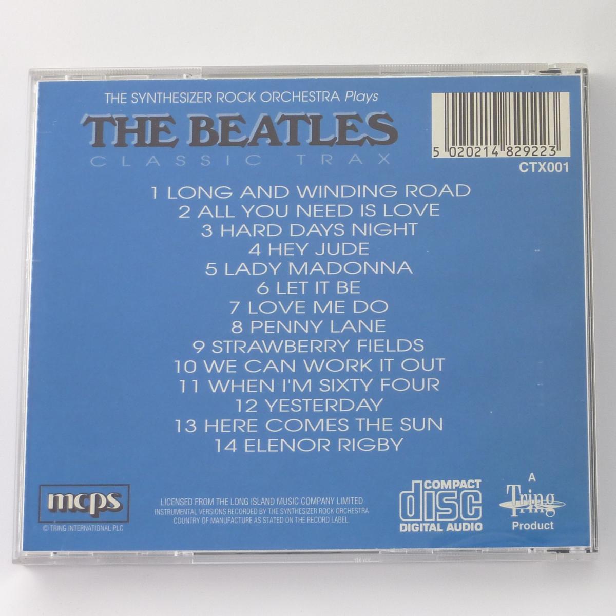 The Synthesizer Rock Orchestra The Synthesizer Rock Orchestra Plays The Beatles Classic Trax CD Album