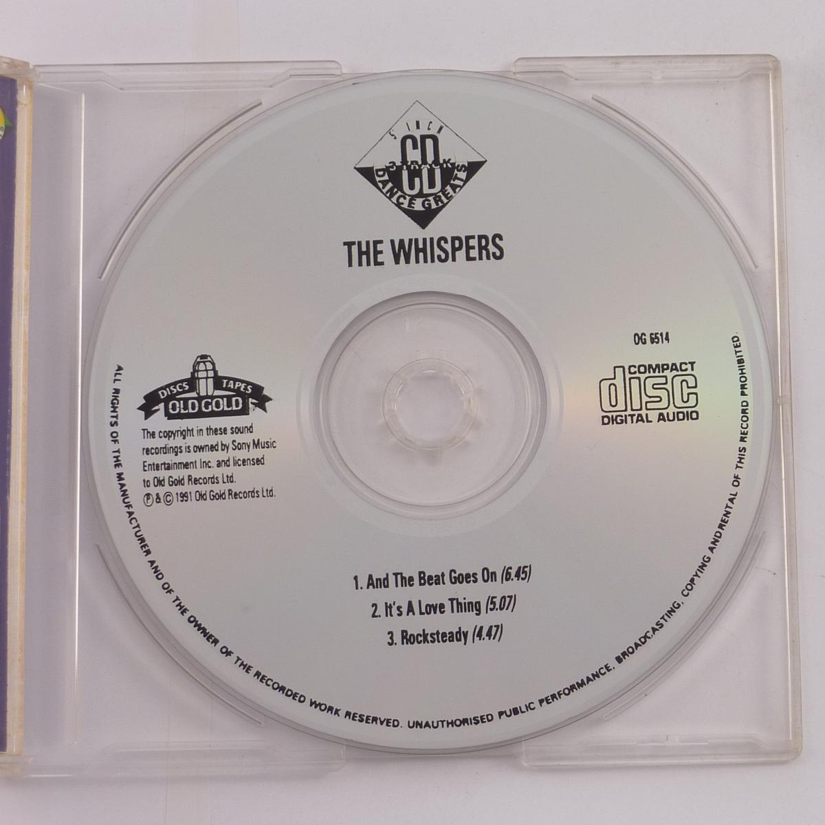 The Whispers And The Beat Goes On / It's A Love Thing / Rocksteady CD Single