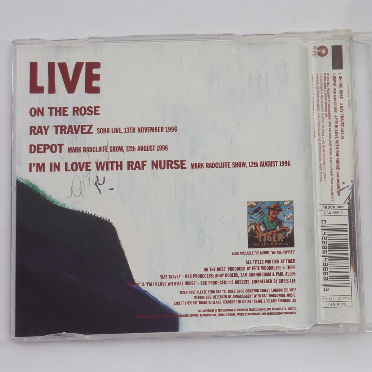 Tiger Live CD Single Limited Edition