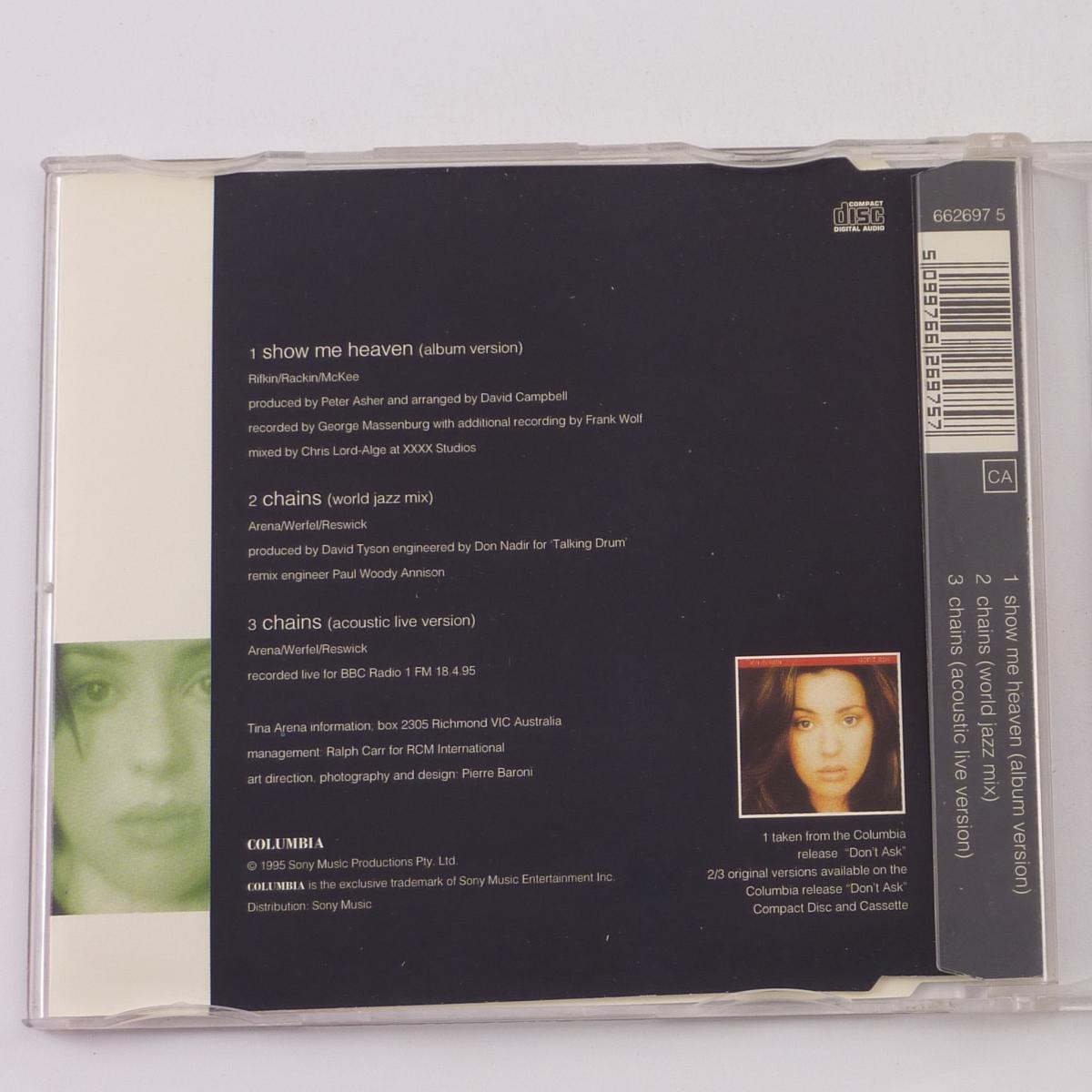 Tina Arena Show Me Heaven CD Single