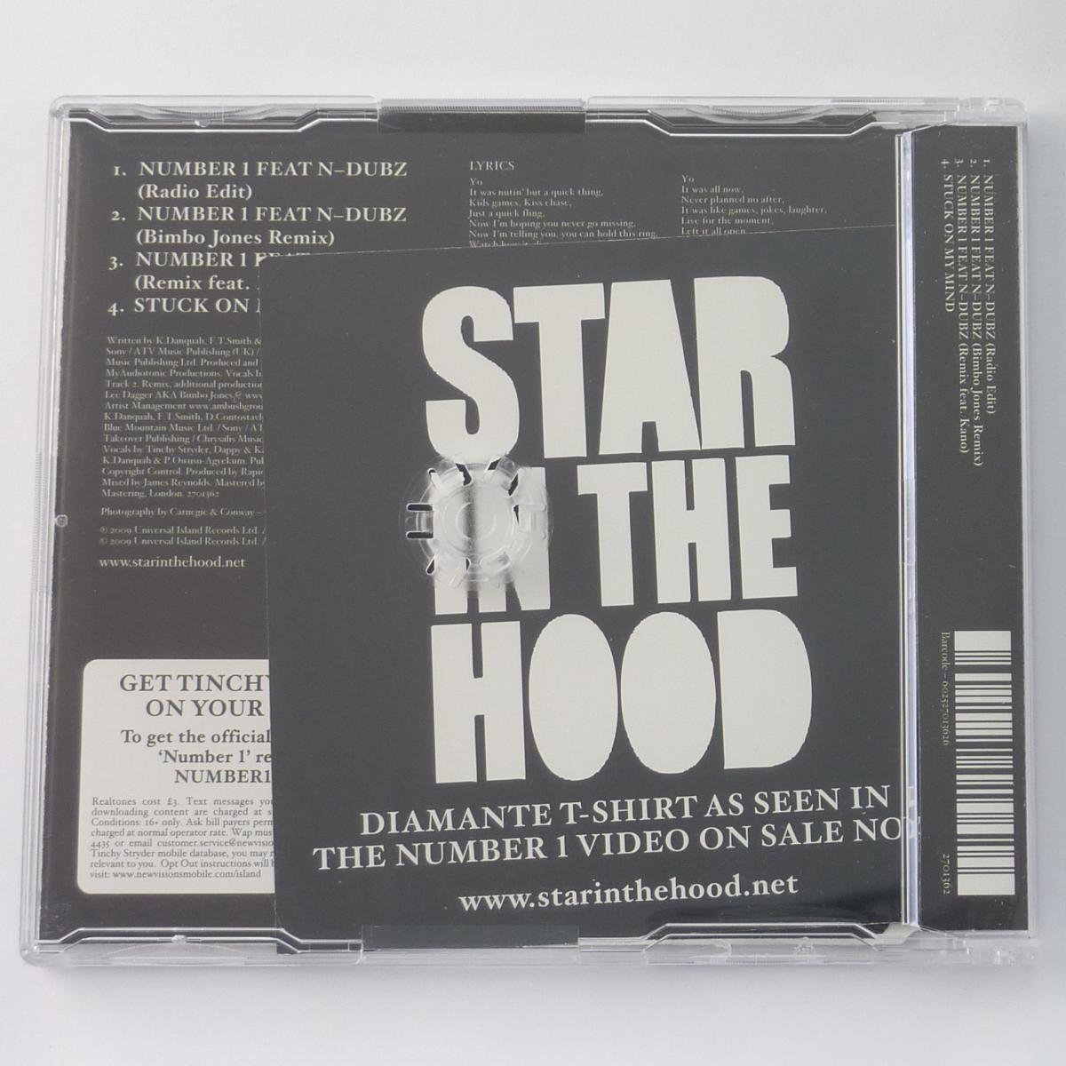 Tinchy Stryder Feat N-Dubz Number 1 CD Single