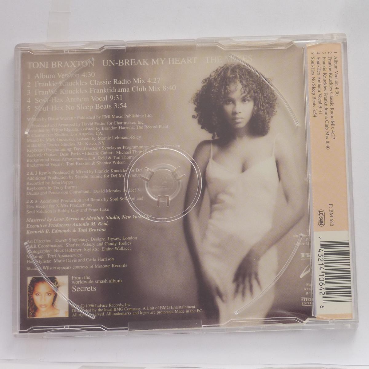 Toni Braxton Un-Break My Heart (The Mixes) CD Single CD2