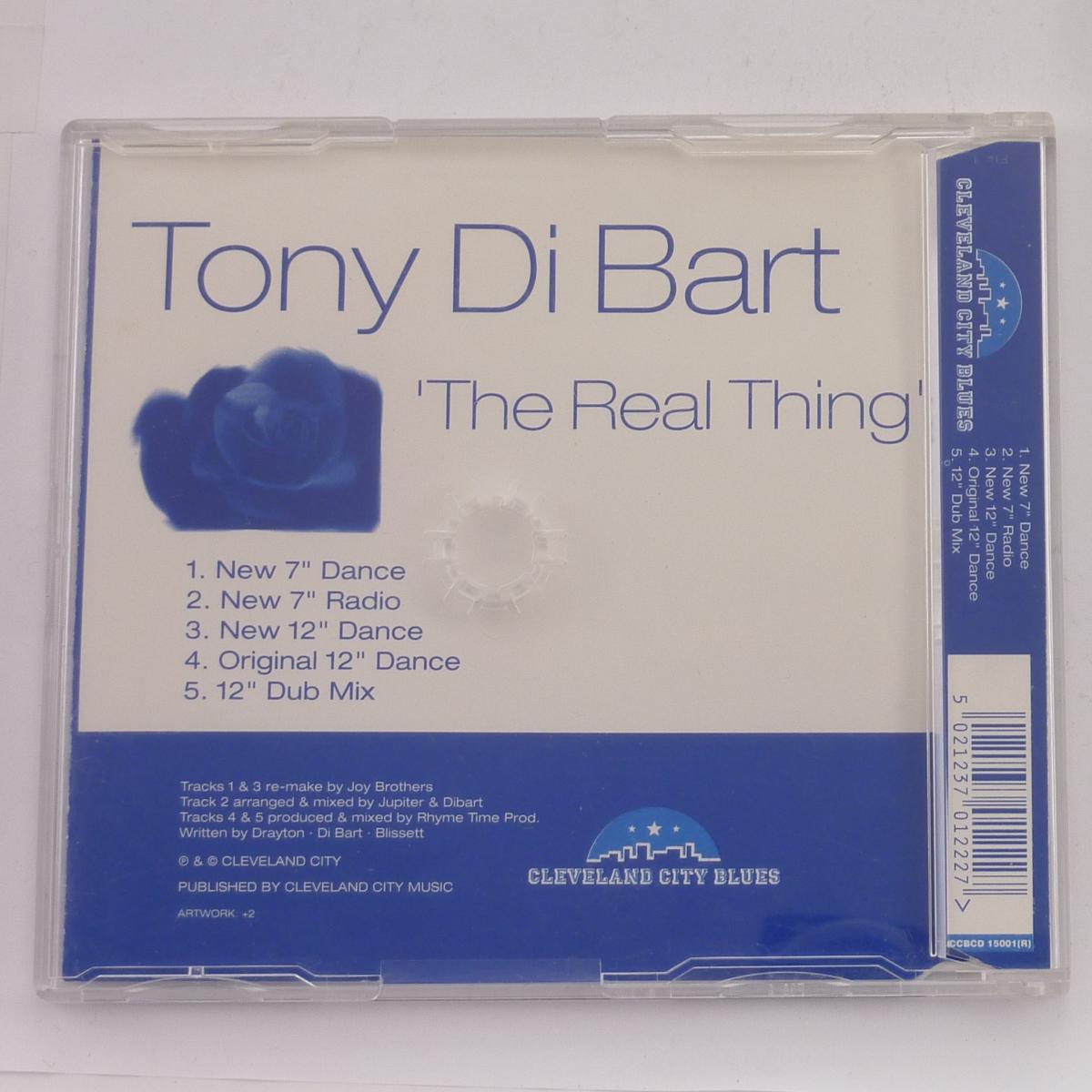 Tony Di Bart The Real Thing CD Single