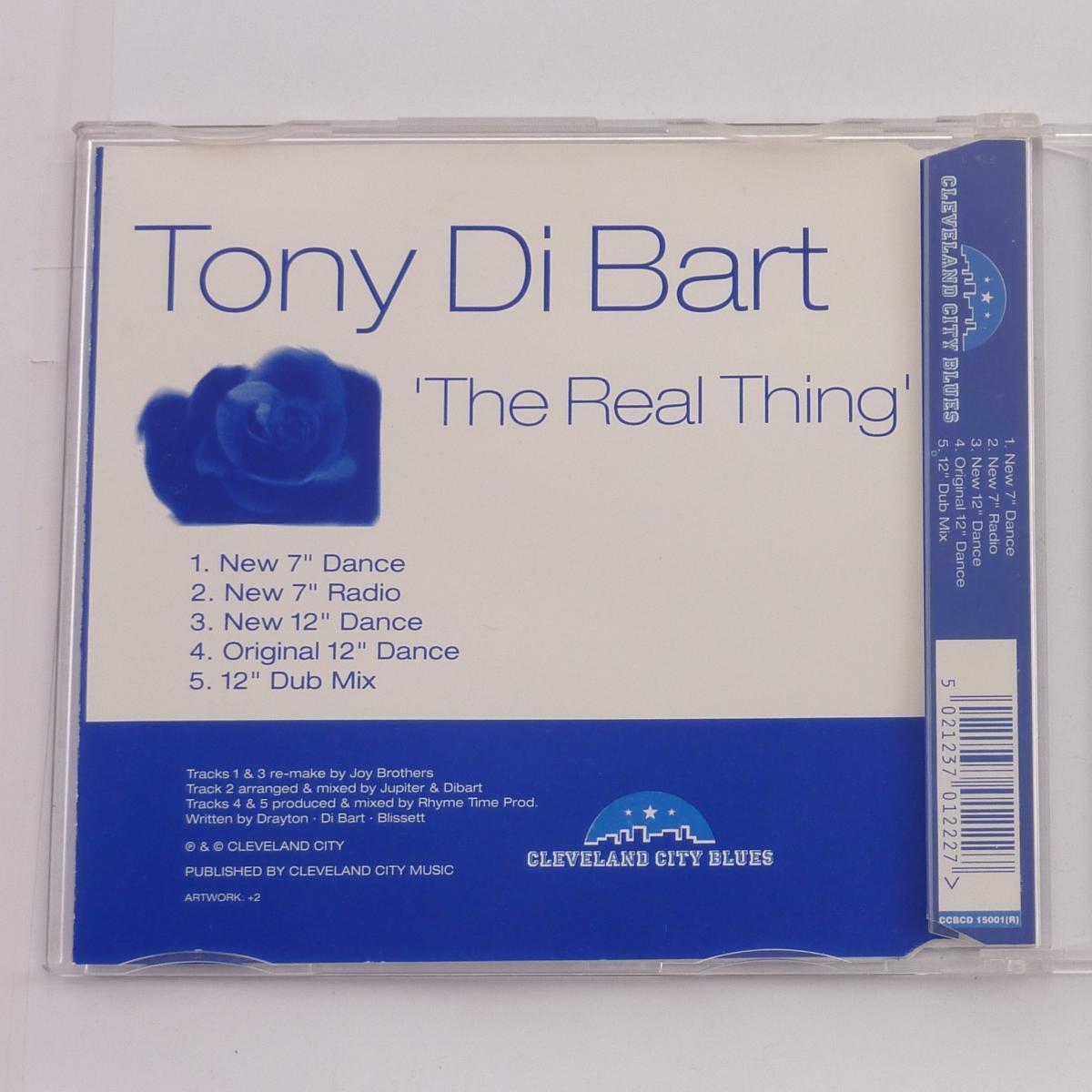 Tony Di Bart The Real Thing CD Single