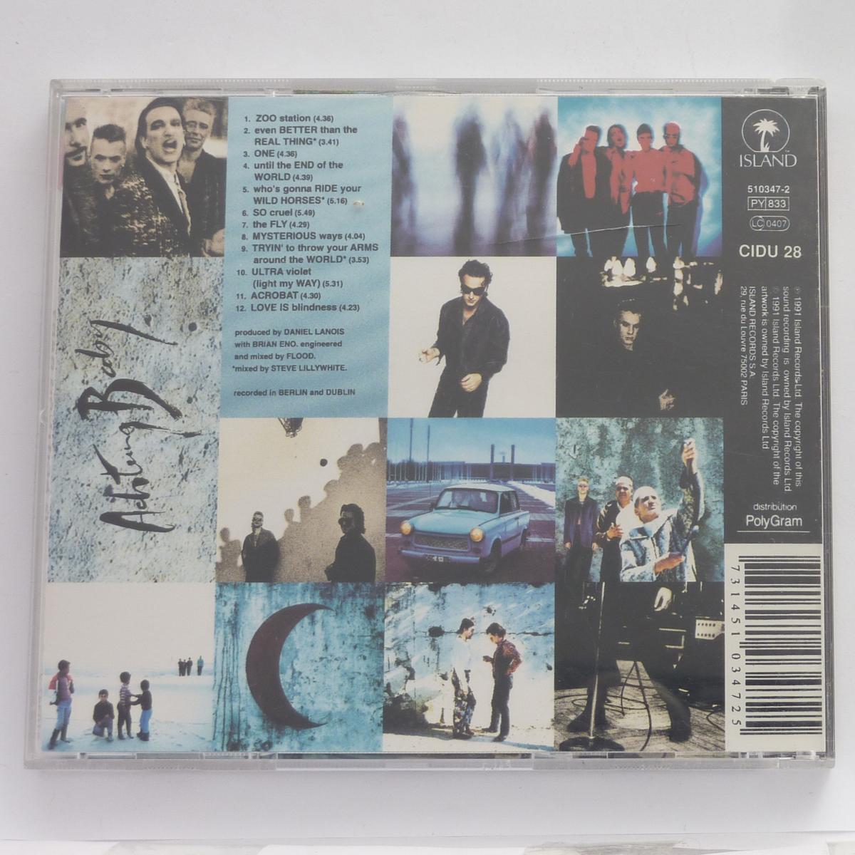 U2 Achtung Baby CD Album