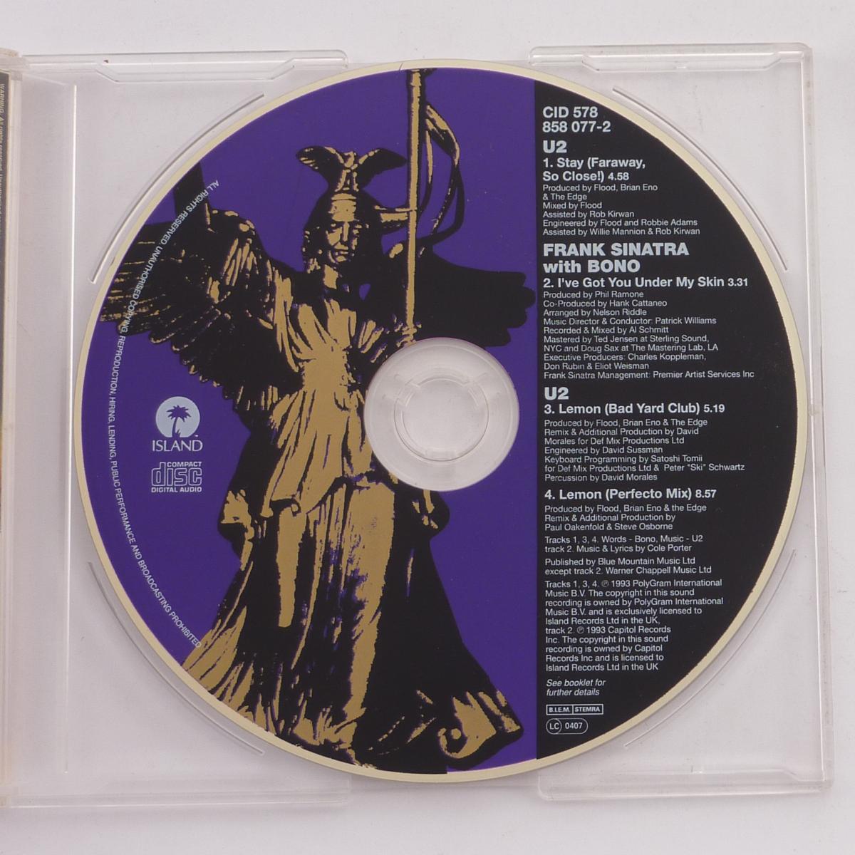 U2 Stay (Faraway, So Close!) - The Swing Format CD Single J-card Case