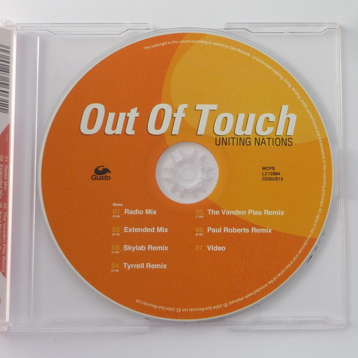 Uniting Nations Out Of Touch CD Single Enhanced