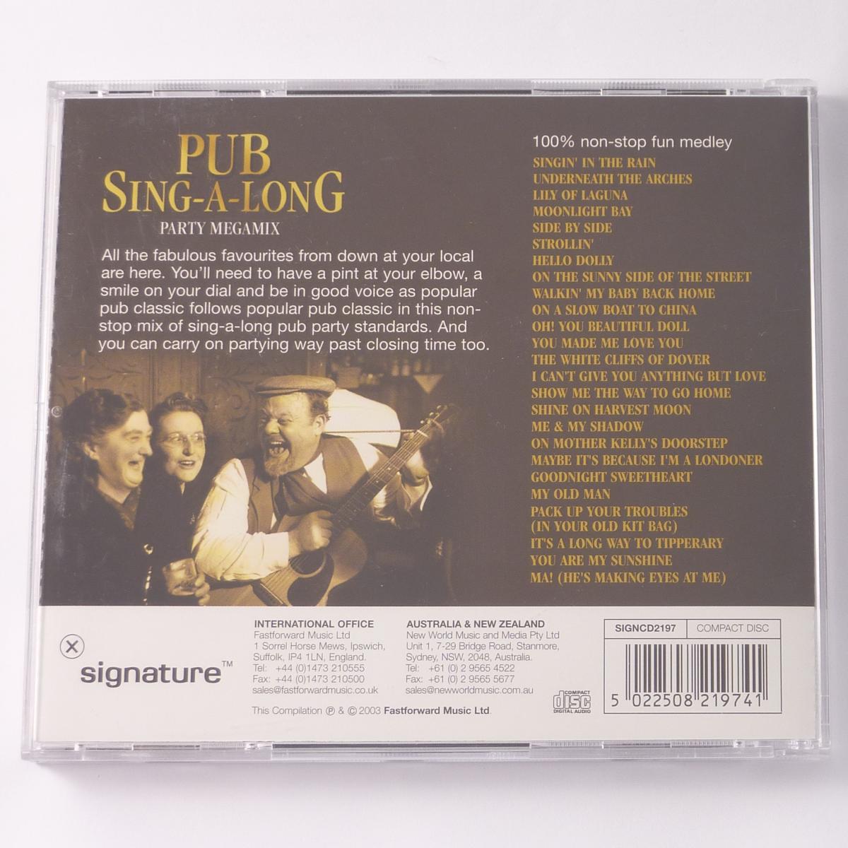 Unknown Artist Pub Sing-A-Long Party Megamix CD Mixed