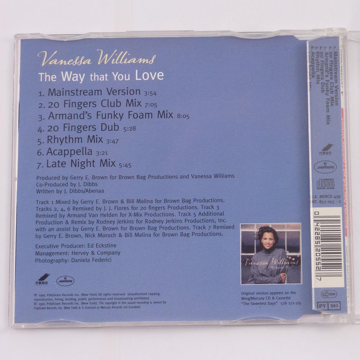 Vanessa Williams The Way That You Love CD Single