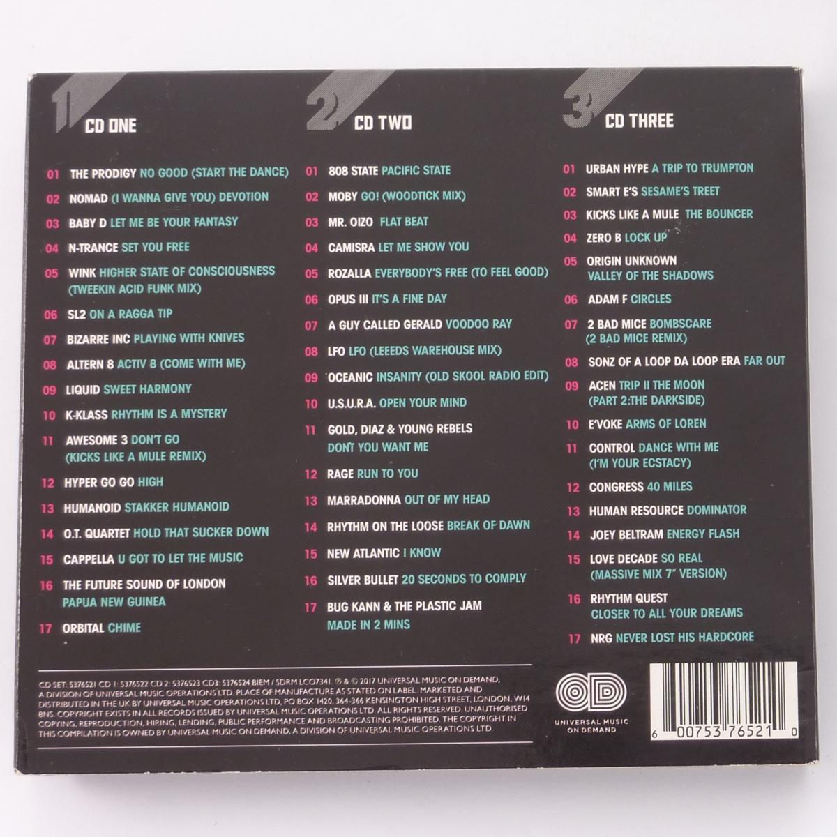 Various For The Love Of Rave 3 × CD Compilation Mixed