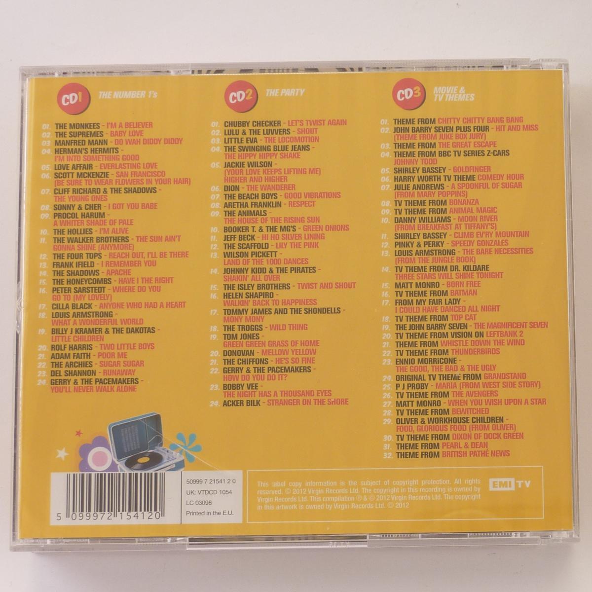Various I Grew Up In The 60s 3 × CD Compilation