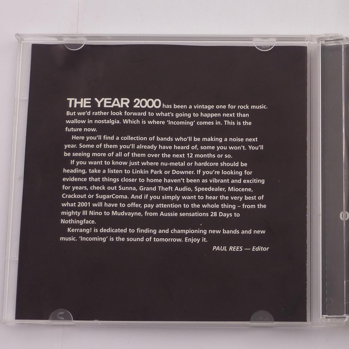 Various Incoming - The Sounds Of 2001 CD Compilation Sampler