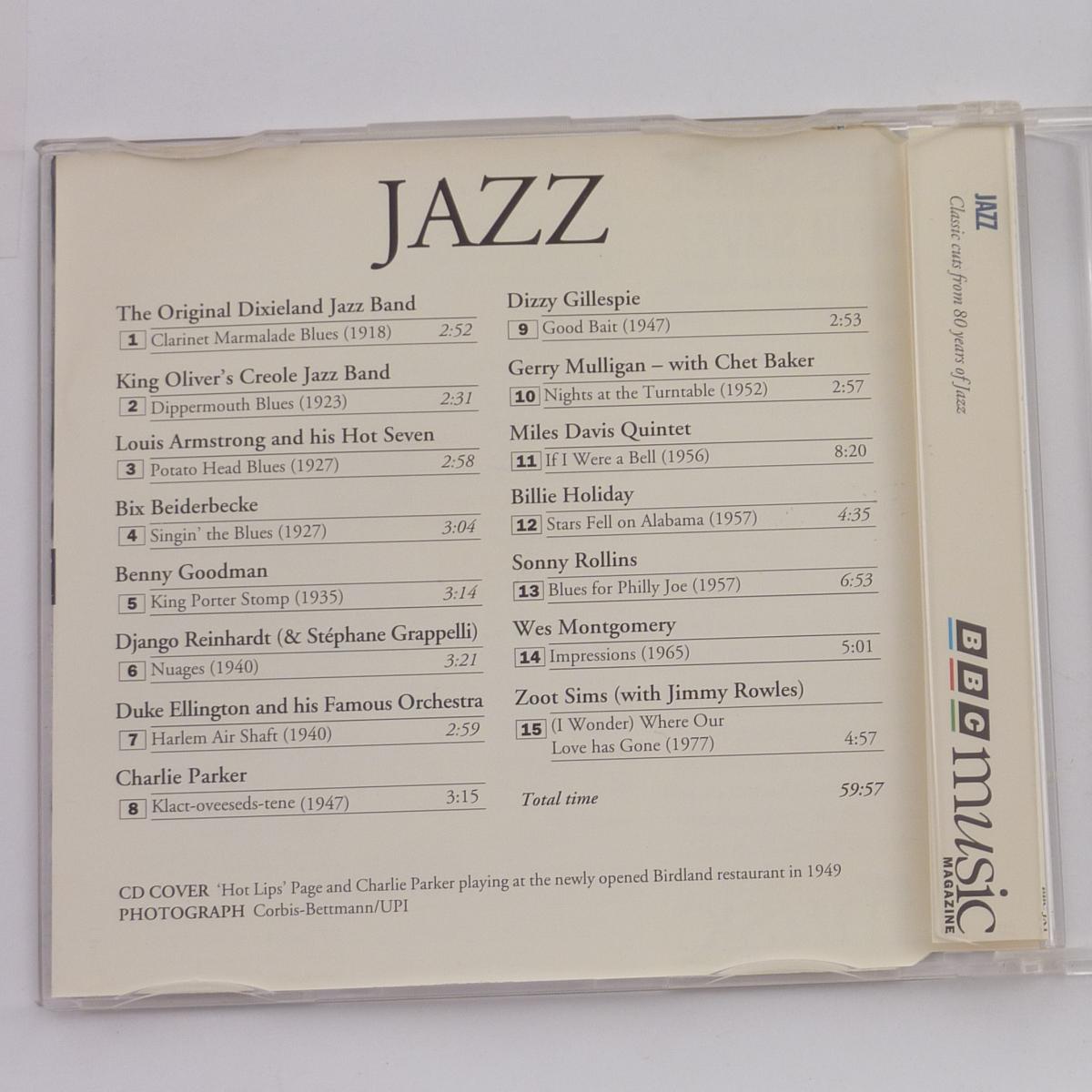 Various Jazz - Classic Cuts From 80 Years Of Jazz CD Compilation