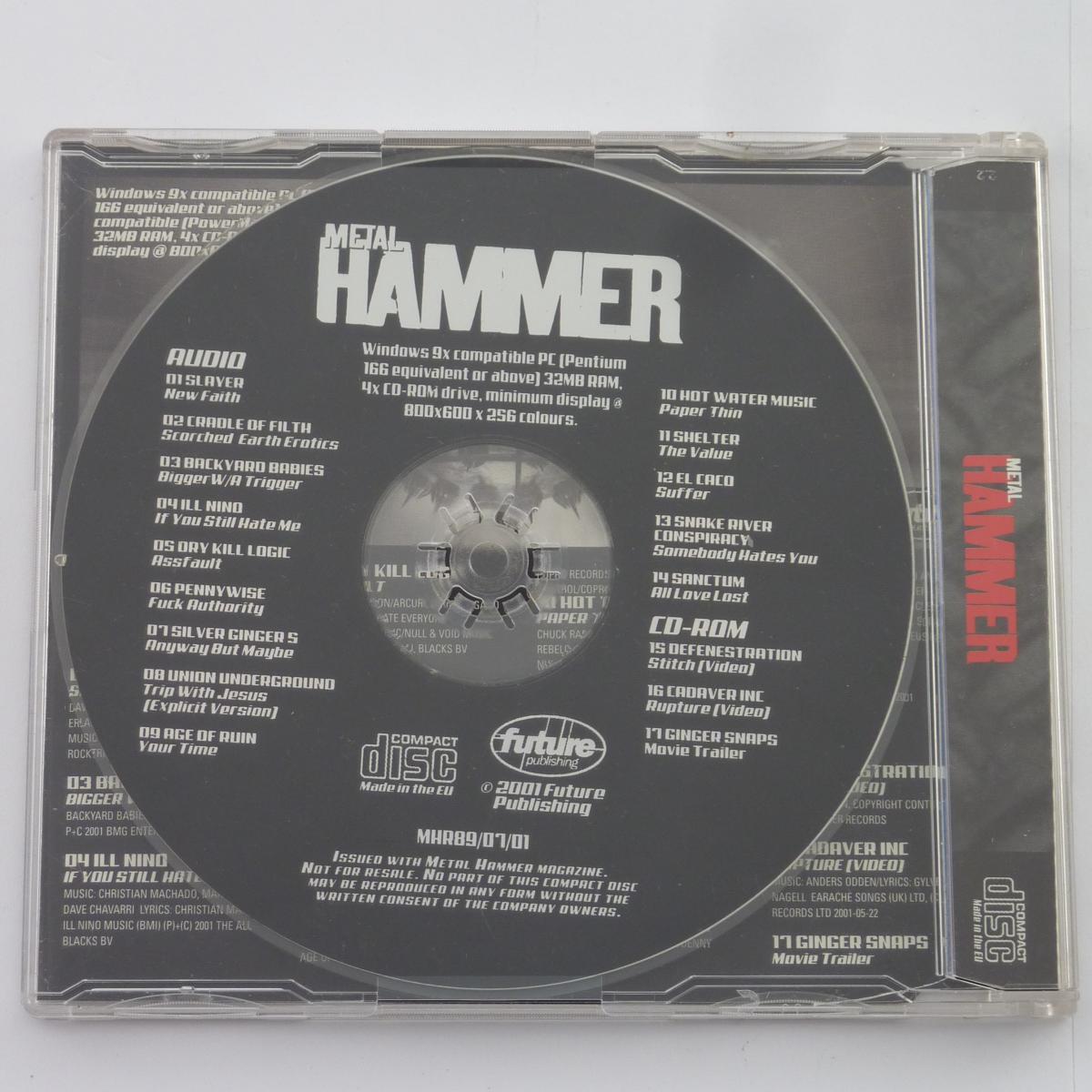 Various Metal Hammer July 2001 CD Compilation Enhanced Promo