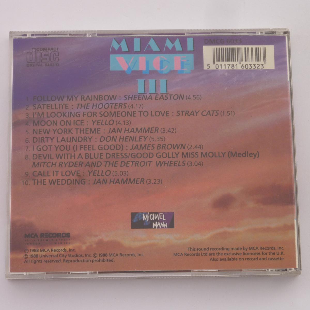 Various Miami Vice III CD Compilation