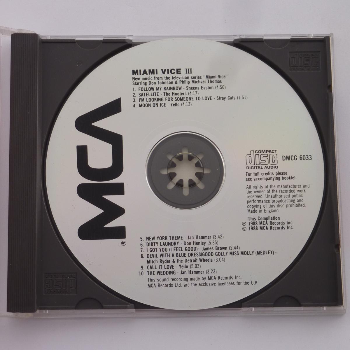 Various Miami Vice III CD Compilation