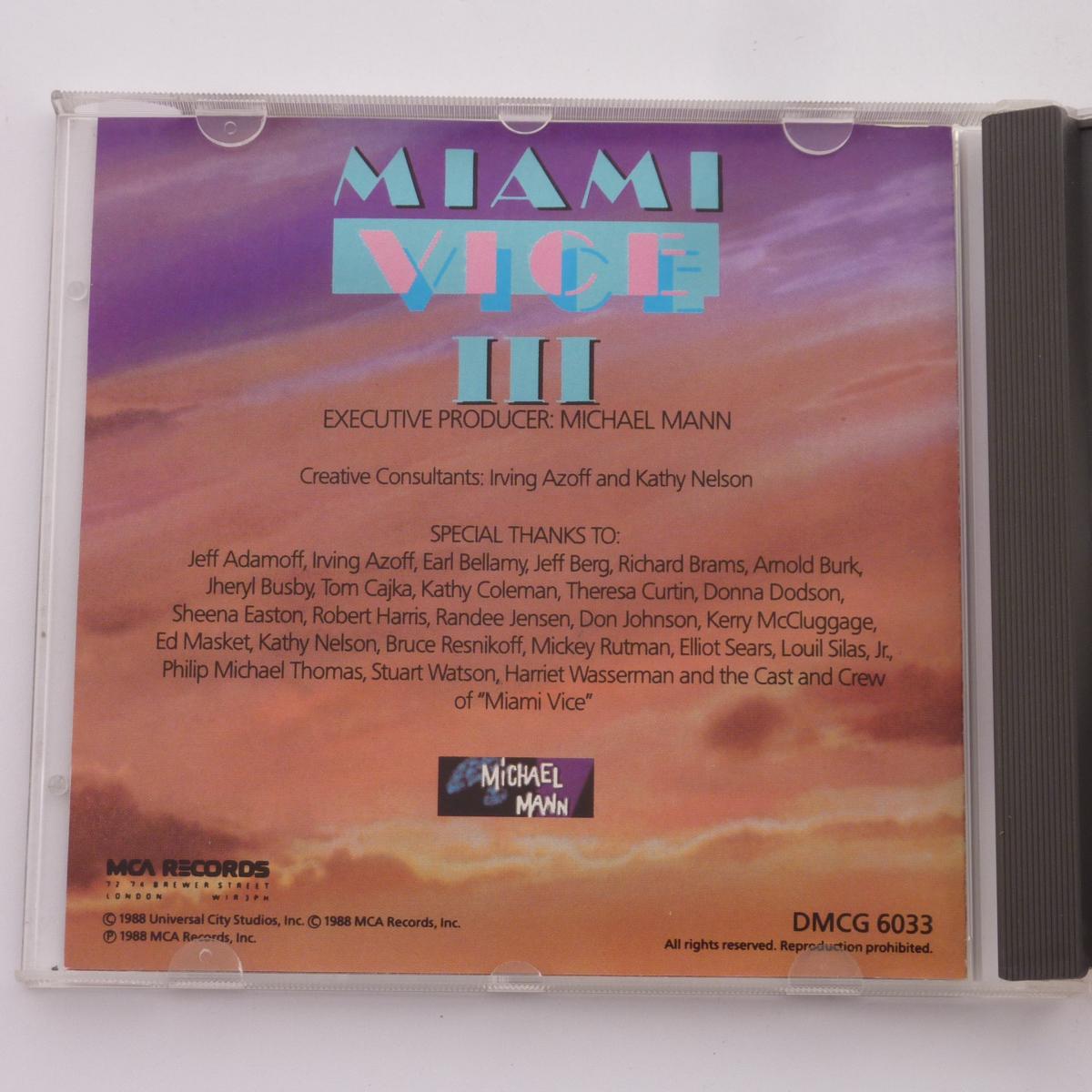 Various Miami Vice III CD Compilation