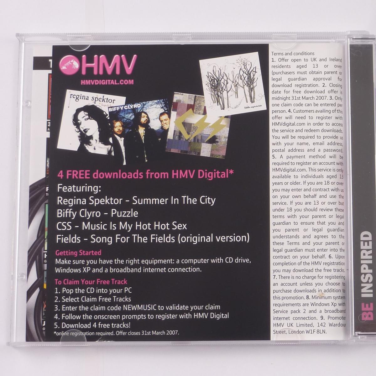 Various New Music Playlist February 2007 CD Compilation Sampler