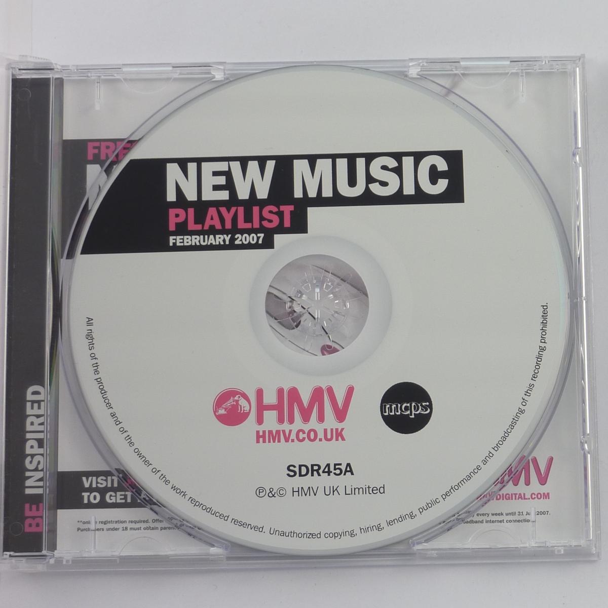 Various New Music Playlist February 2007 CD Compilation Sampler