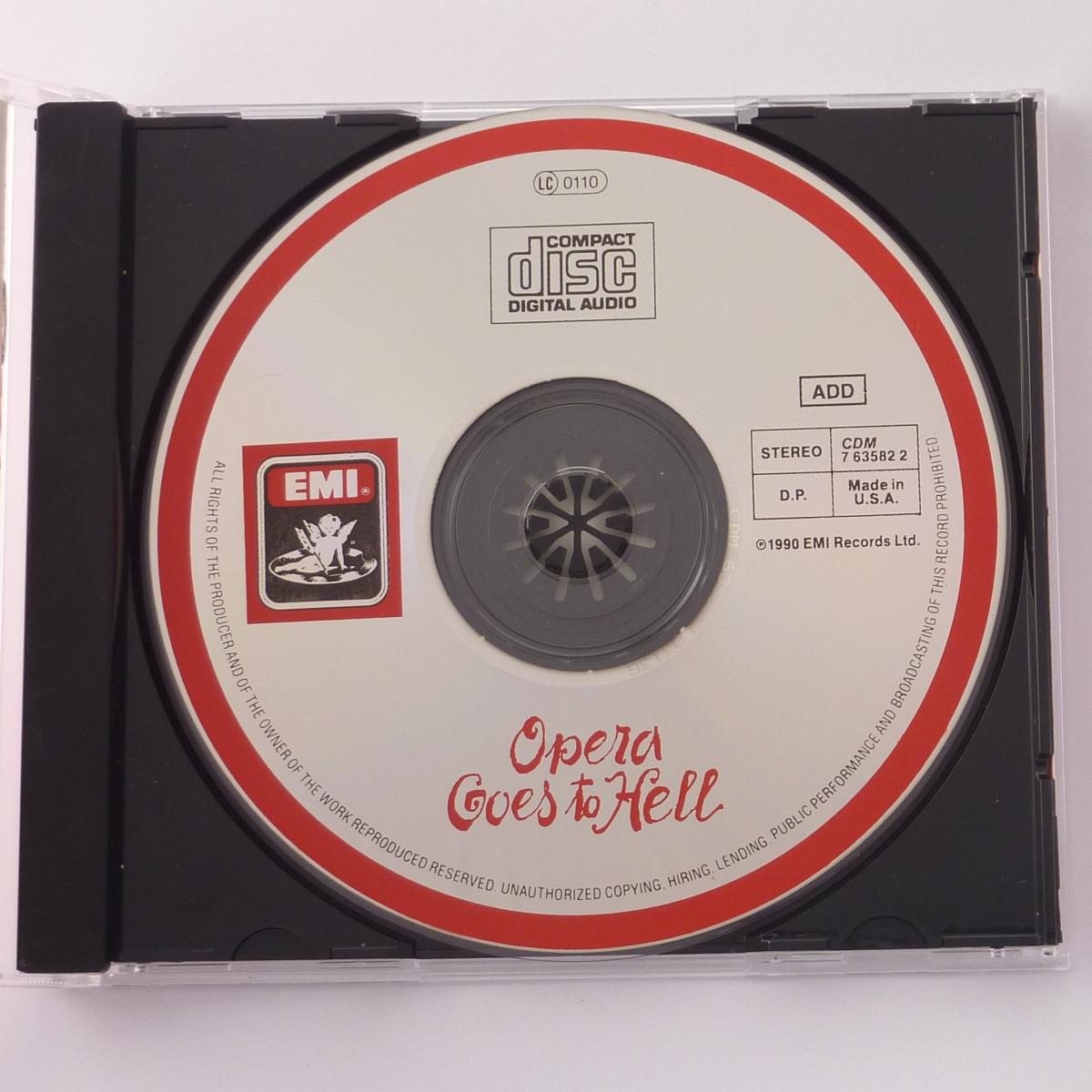 Various Opera Goes To Hell (Arias, Choruses & Ballets From The Underworld) CD Compilation Stereo