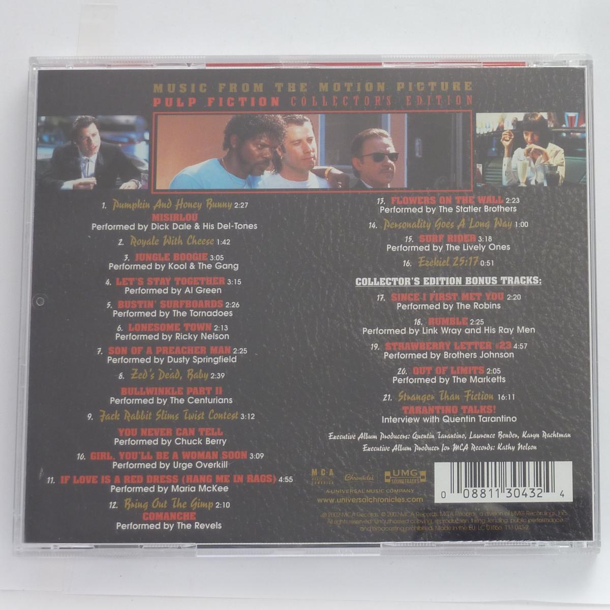 Various Pulp Fiction: Music From The Motion Picture (Collector's Edition) CD Compilation Reissue Remastered