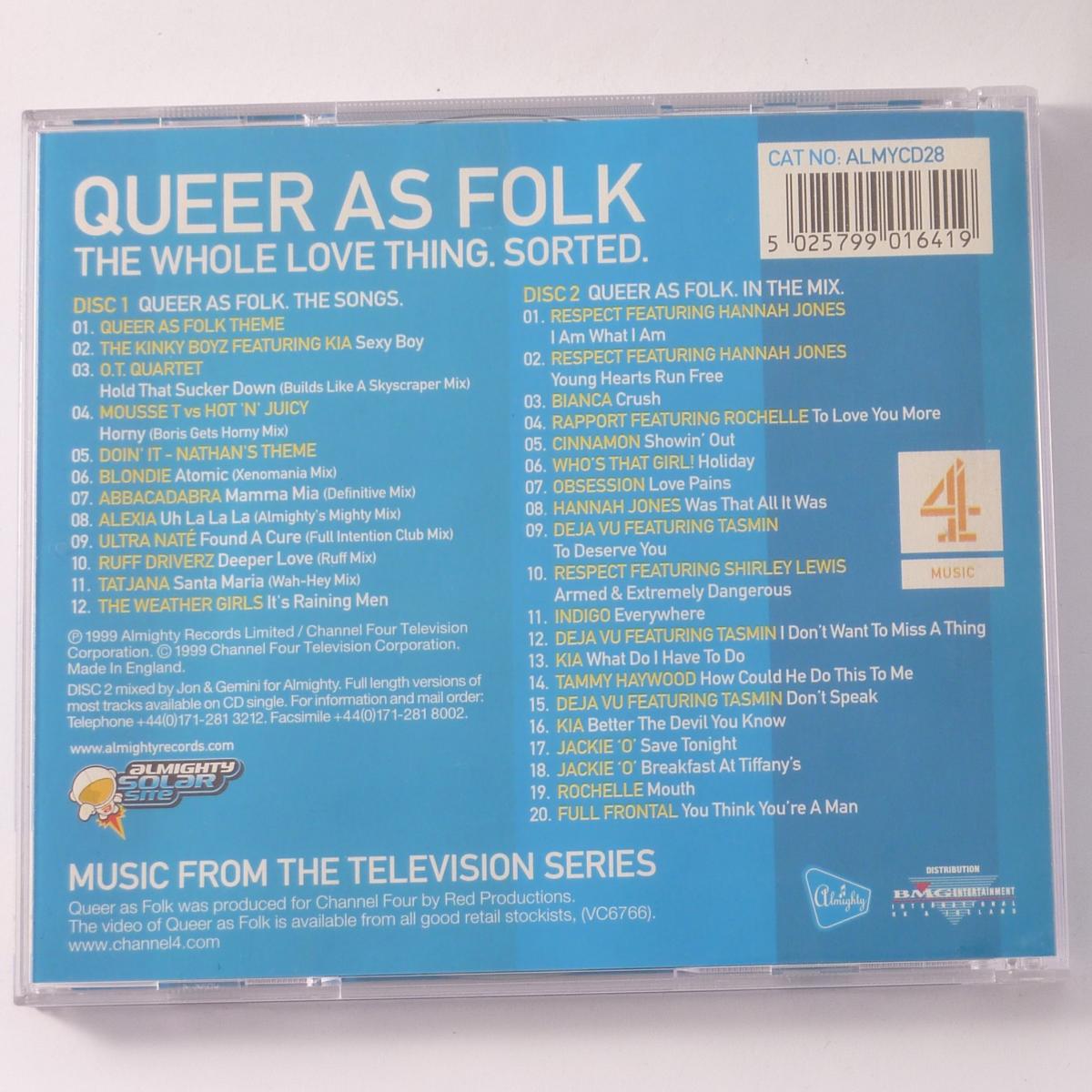 Various Queer As Folk - The Whole Love Thing. Sorted. CD Album CD Album Mixed