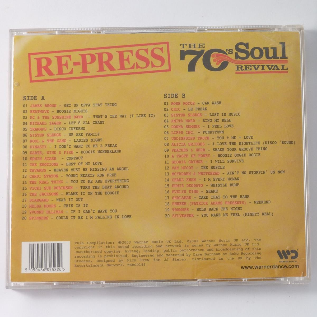 Various Re-Press (The 70's Soul Revival) 2 × CD Compilation