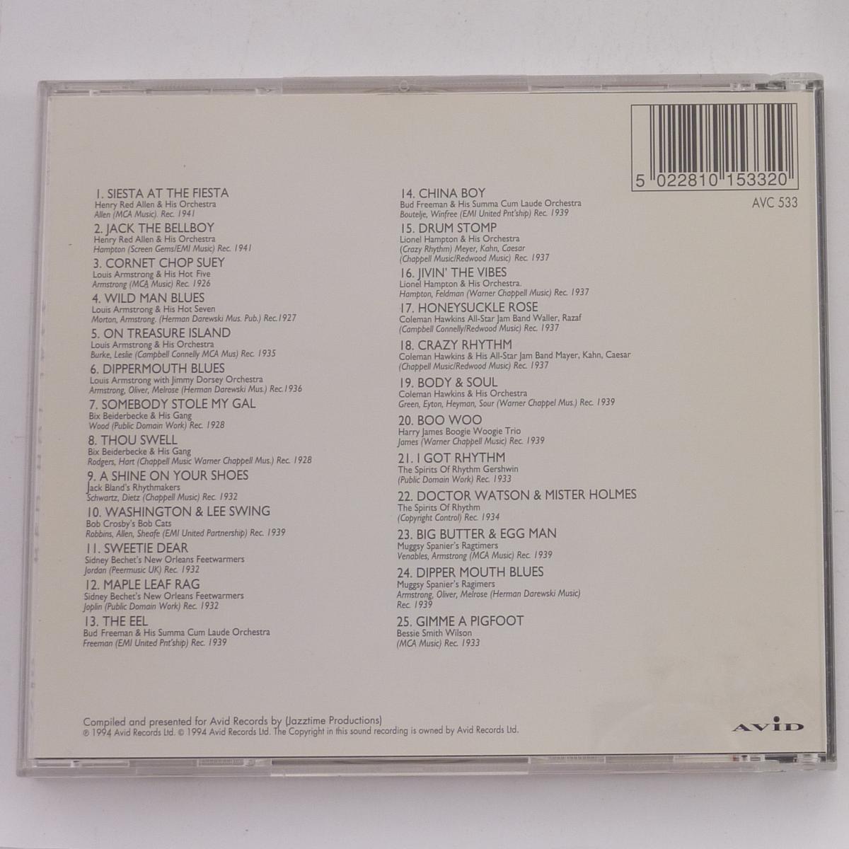 Various Red Hot Jazz CD Compilation Stereo