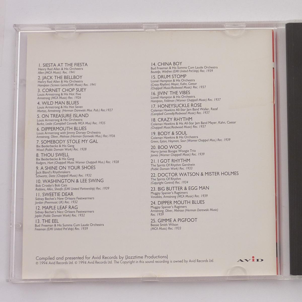 Various Red Hot Jazz CD Compilation Stereo