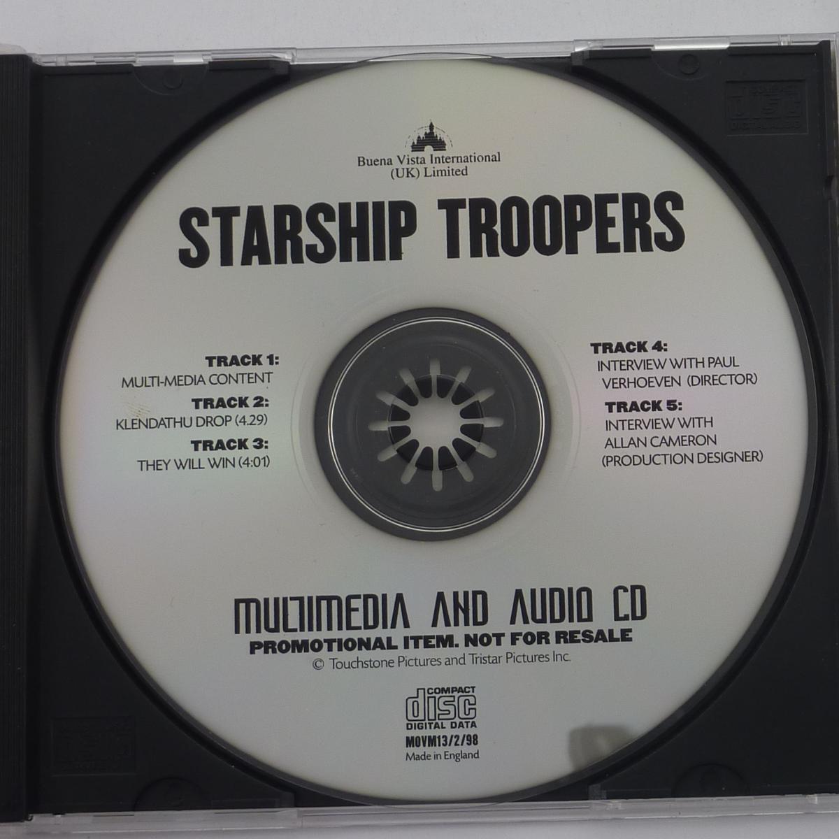 Various Starship Troopers CD CD-ROM Compilation Promo