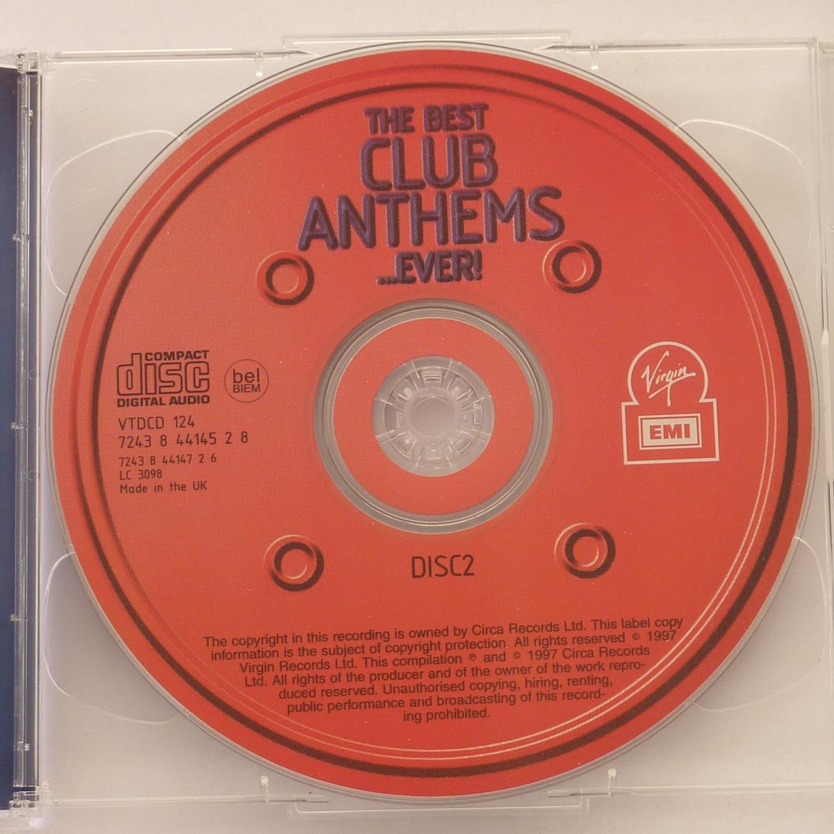 Various The Best Club Anthems...Ever! 2 × CD Compilation Mixed Stereo