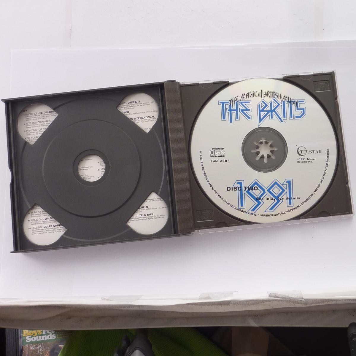 Various The Brits 1991 (The Magic Of British Music) 2 × CD Compilation PDO Pressing