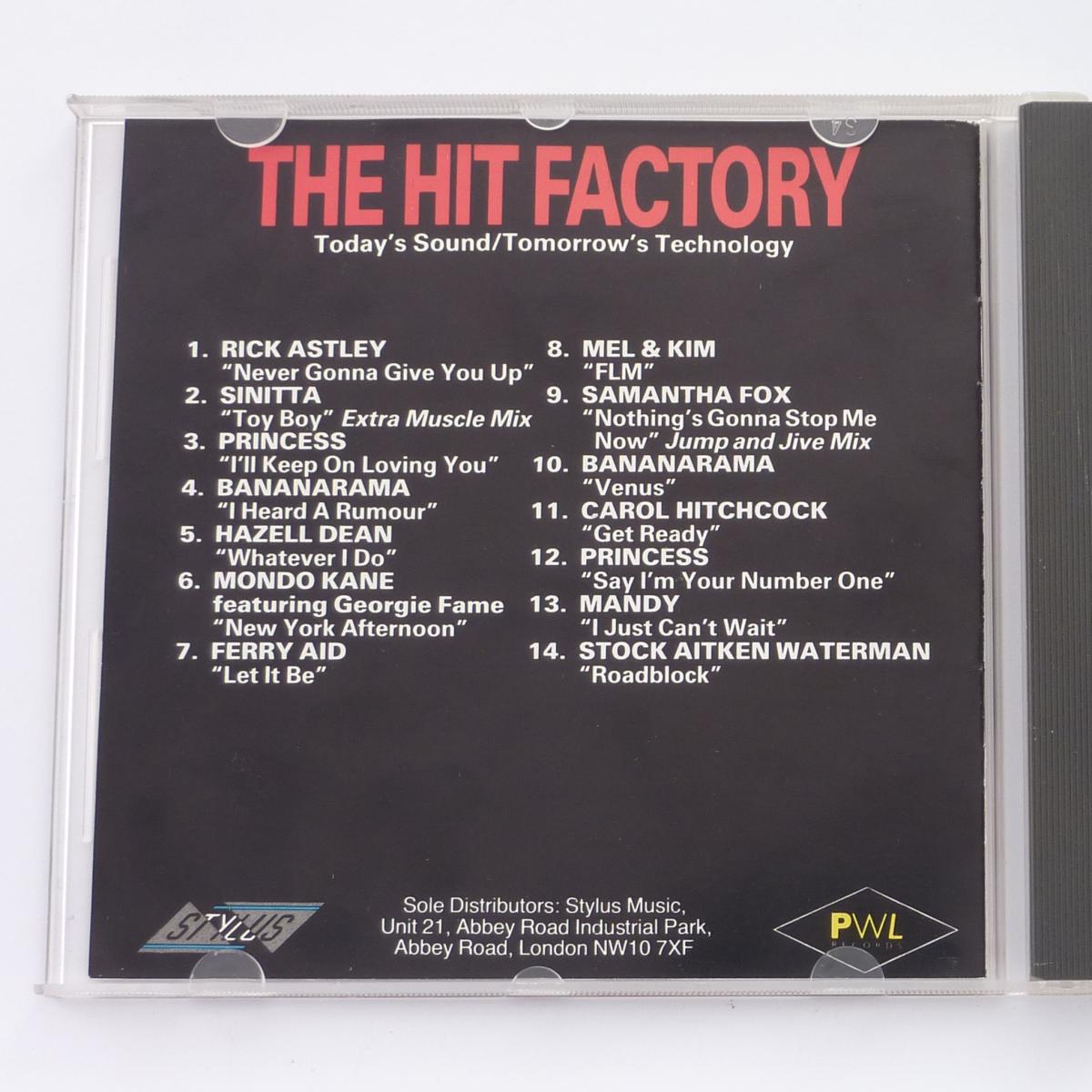 Various The Hit Factory - The Best Of Stock Aitken Waterman CD Album Compilation