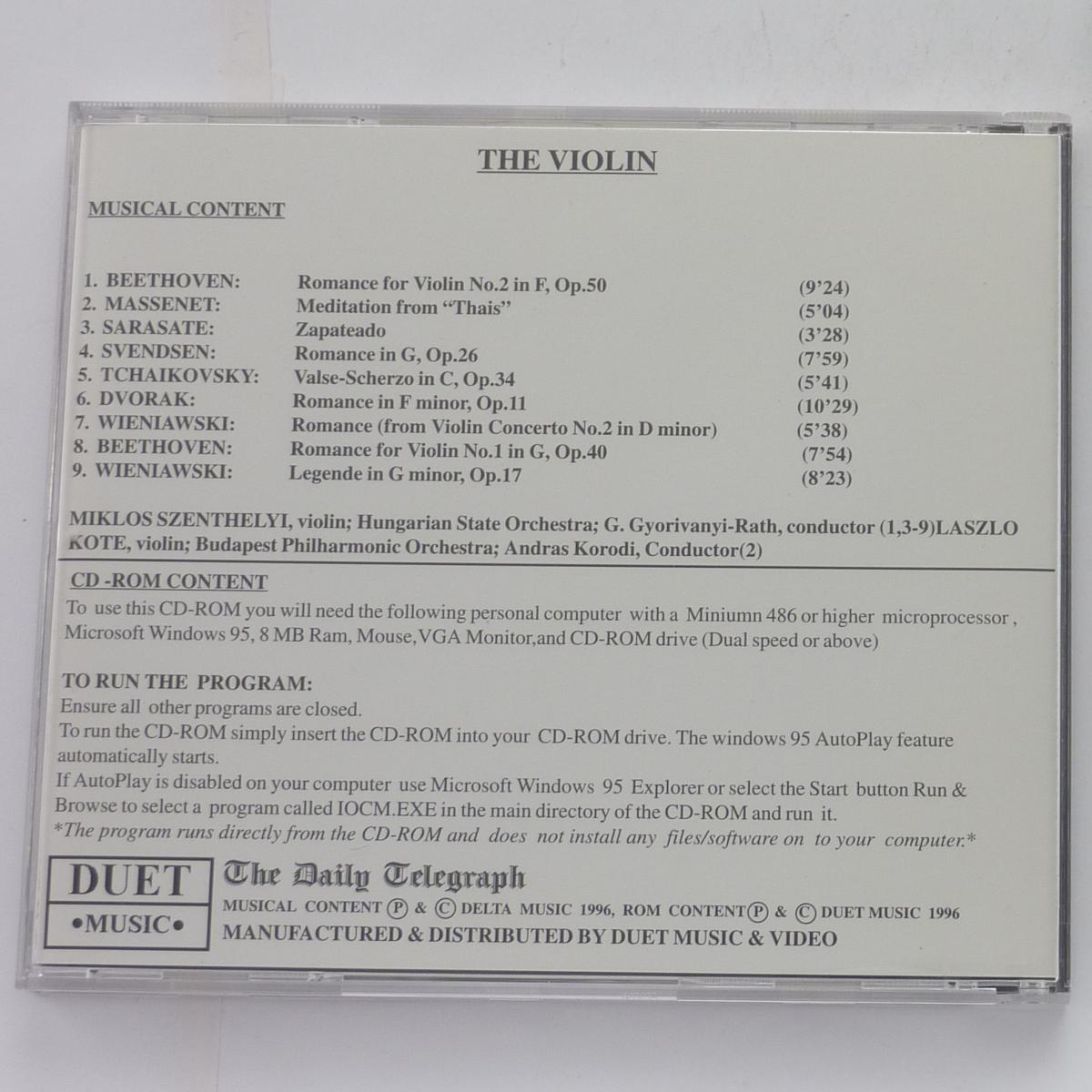 Various The Instruments Of The Orchestra - The Violin CD Compilation Enhanced