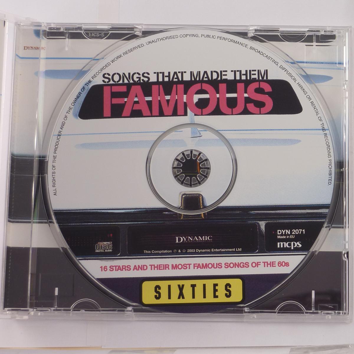 Various Their Most Famous Songs - Sixties CD Compilation