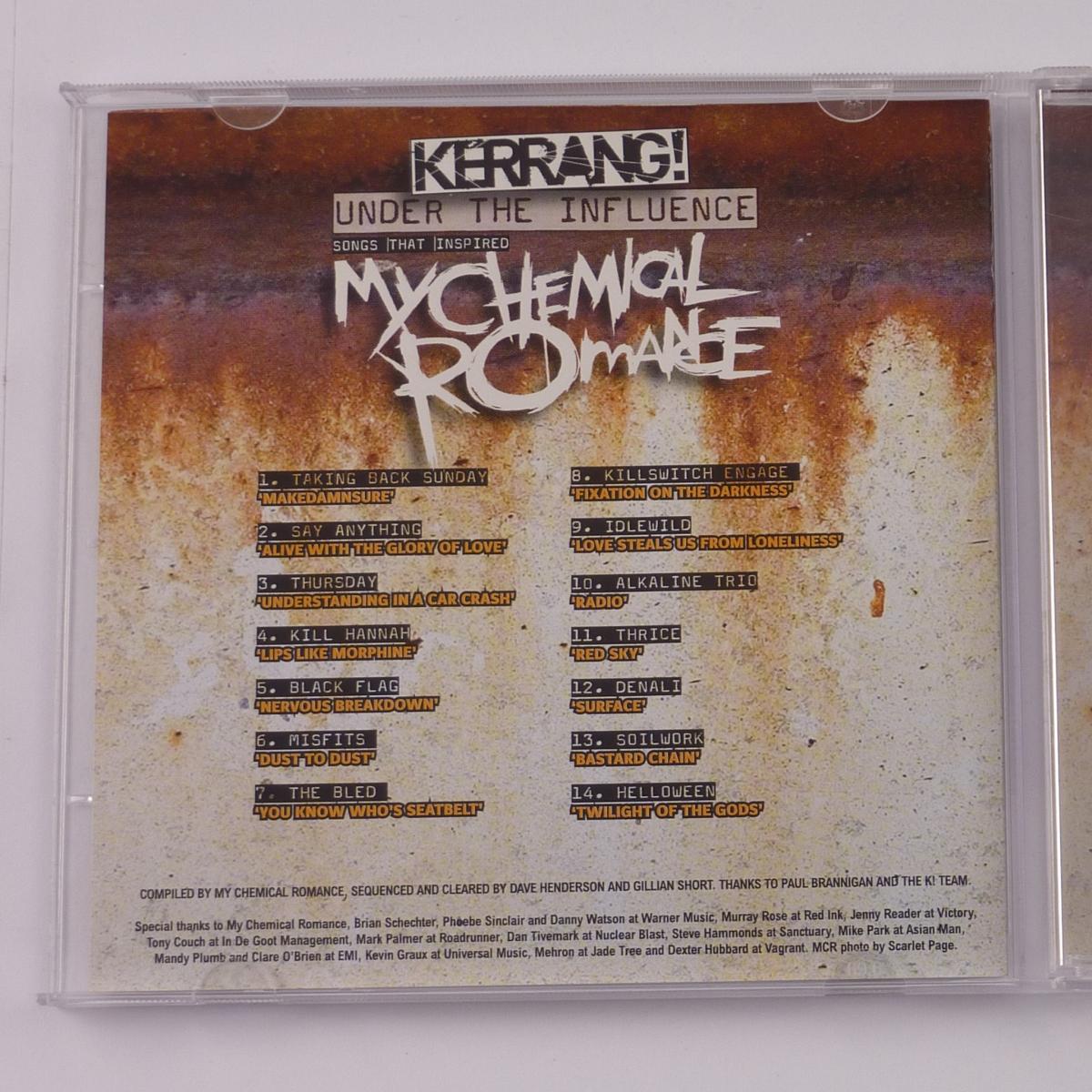 Various Under The Influence - Songs That Inspired My Chemical Romance CD Compilation